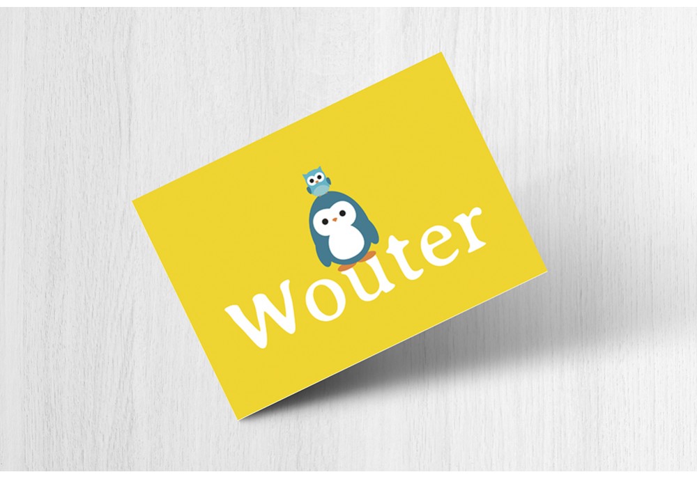Pinguin met uiltje Pinguin met uiltje